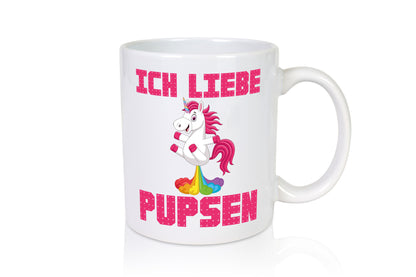 Ich liebe pupsen | Einhorn Pups lustiger Spruch Humor Geschenkidee Tasse