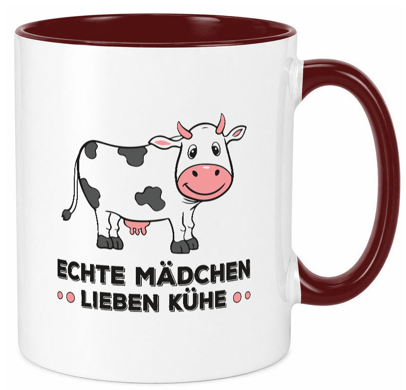 Echte mädchen lieben Kühe | Farm Farmer Bauer lustiger Spruch Geschenk Humor