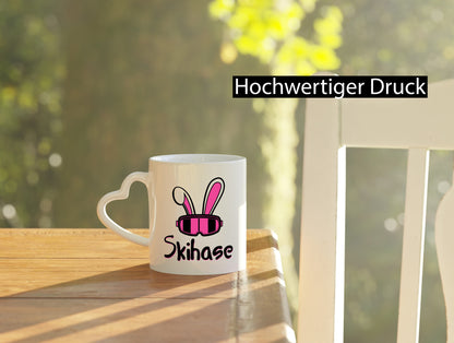 Skihase | Hasenohren Ski-Brille Geschenkidee Humor Tasse