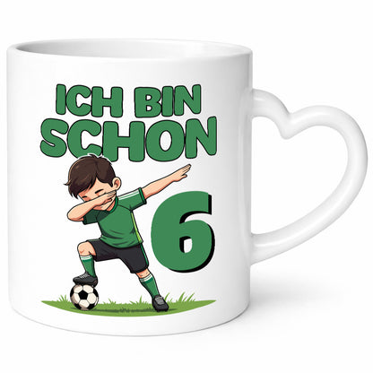6. Geburtstag | 6 Jahre Fußballer lustiger Spruch Geschenk Geschenkidee Tasse