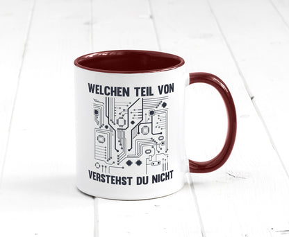 Welchen teil von verstehst du nicht | technik Humor Geschenkidee Tasse
