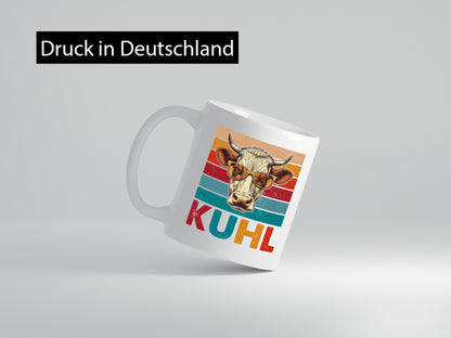 Kuhl | Kuh mit Sonnenbrille Coole v2 lustig Humor Geschenkidee Geschenk Tasse