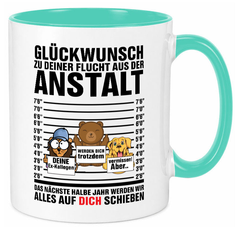 Glückwunsch zur Flucht | Arbeitskollegen Berufswechel Humor Arbeit Kollegen