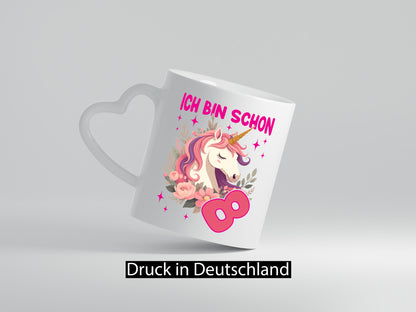8. Geburtstag | 8 Jahre Einhorn Mädchen Humor Geschenkidee Tasse