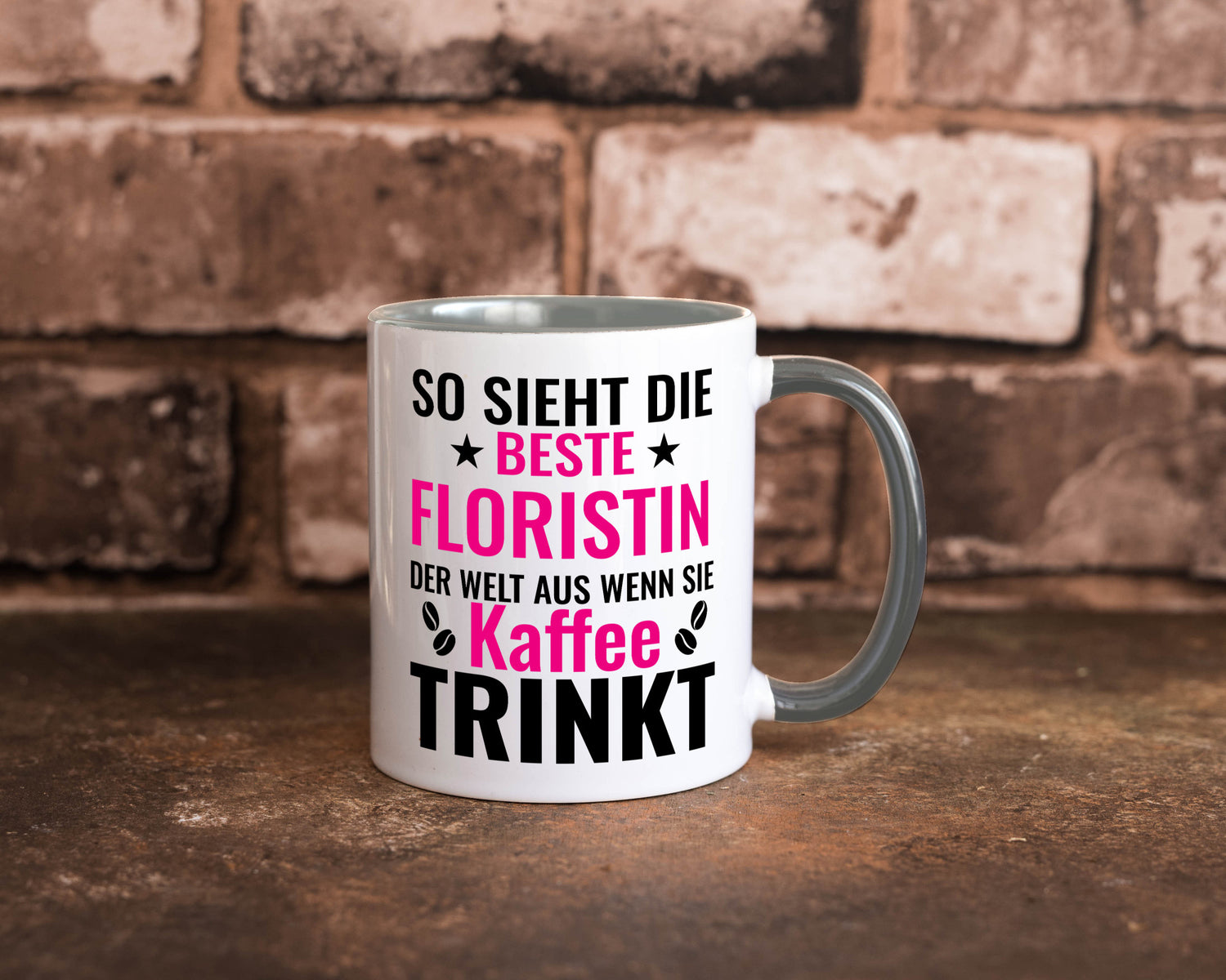Kaffee trinkt: Floristin | Blumen Verkäuferin lustiger Spruch Geschenk Humor