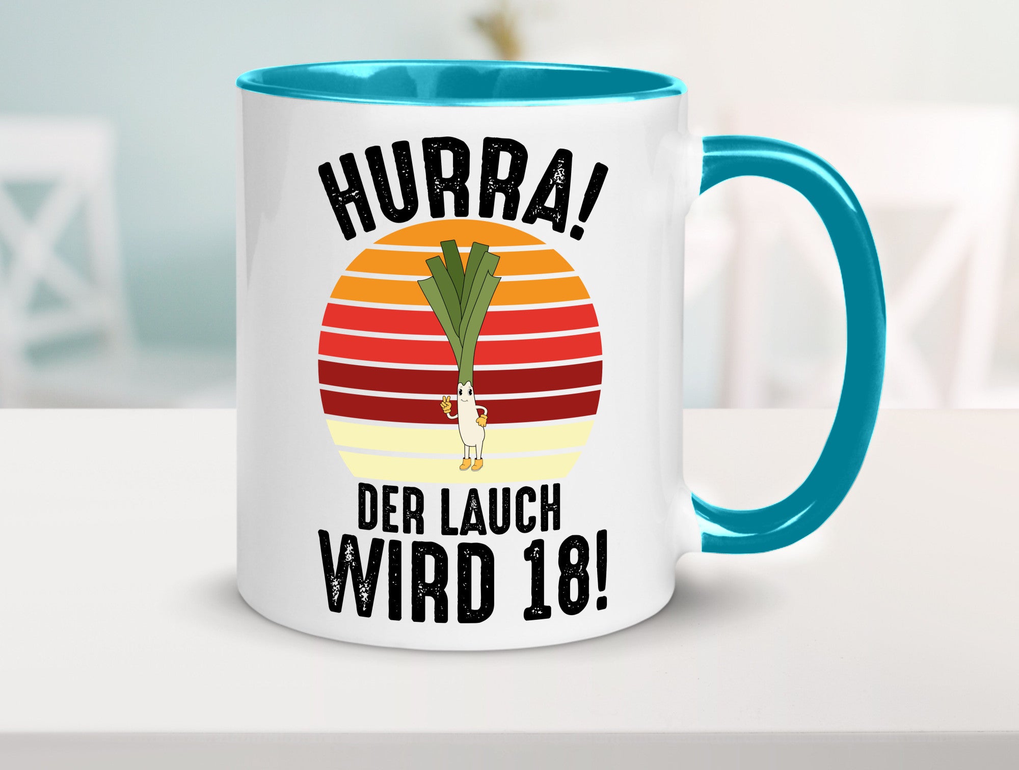 Hurra der lauch wird 18 | 18. Geburtstag Ehrentag lustiger Spruch Geschenk