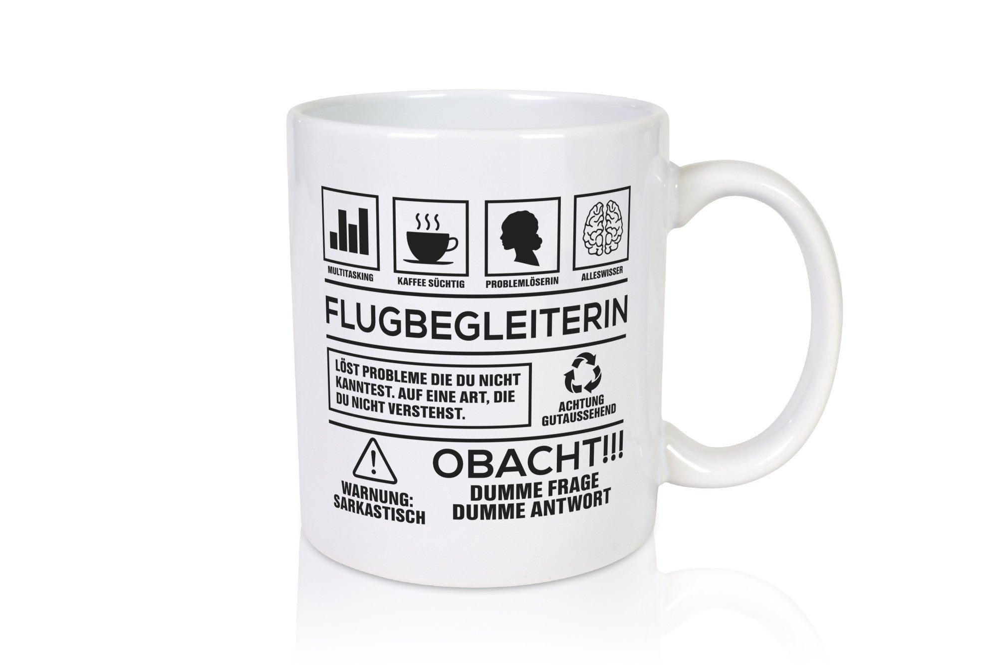 Achtung Probleme Flugbegleiterin | Stewardess Flughafen Geschenk Humor