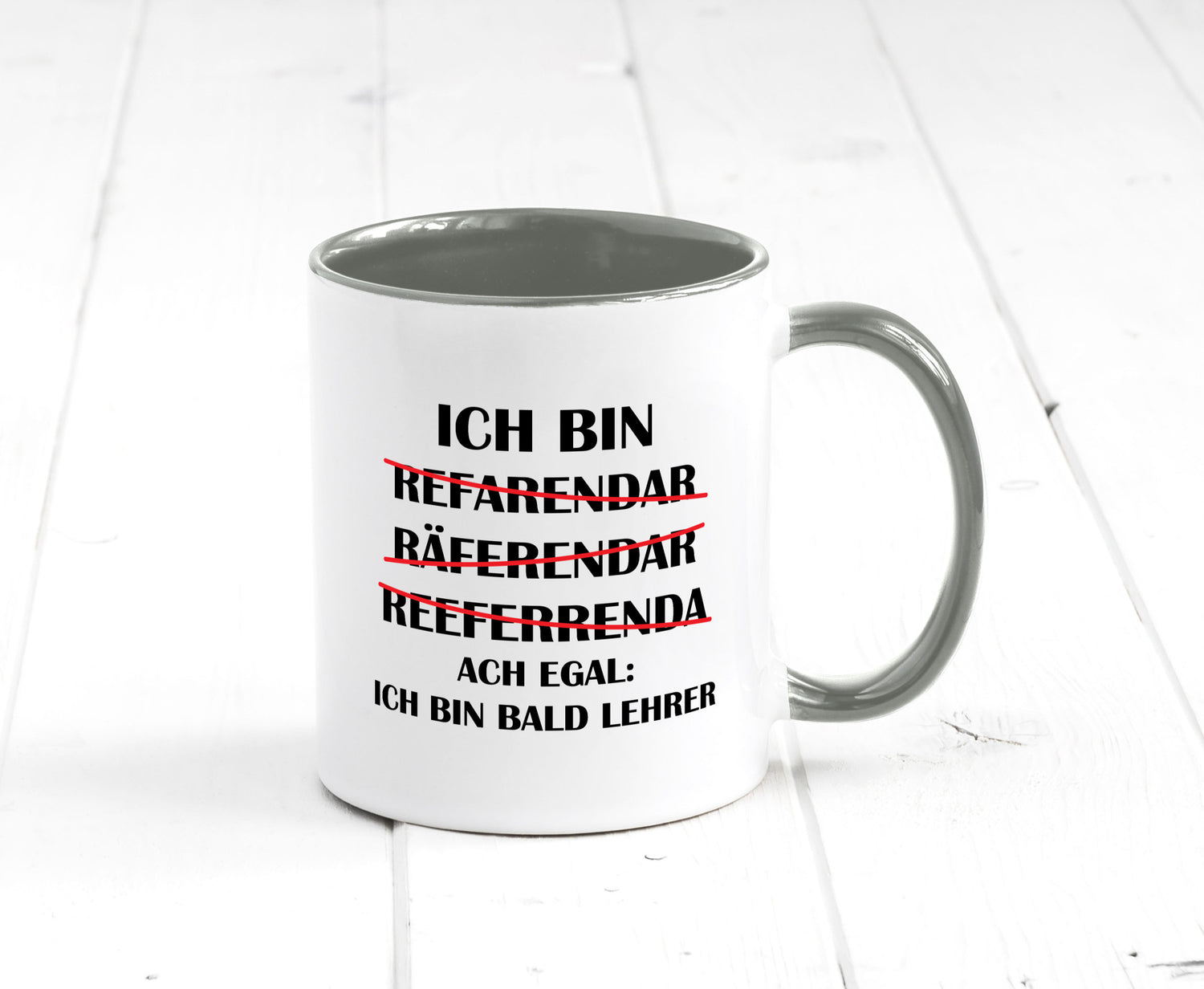 Ich bin bald Lehrer | Rechtschreibfehler lustig Humor Geschenkidee Geschenk