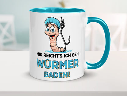 Mir reichts ich geh Würmer Baden | Angler Angeln Geschenk Humor Geschenkidee
