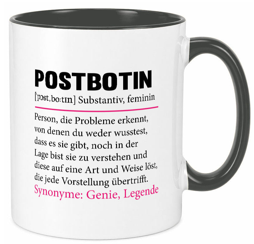 Postbotin | Beruf Post lustiger Spruch Briefträger v2 Humor Arbeit Kollegen
