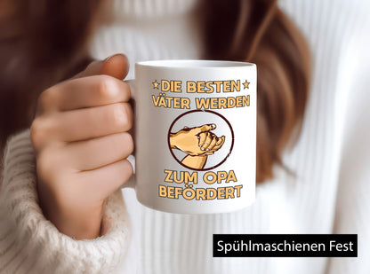 Besten Väter werden zum Opa befördert | Zwei Hände Geschenkidee Familie Humor