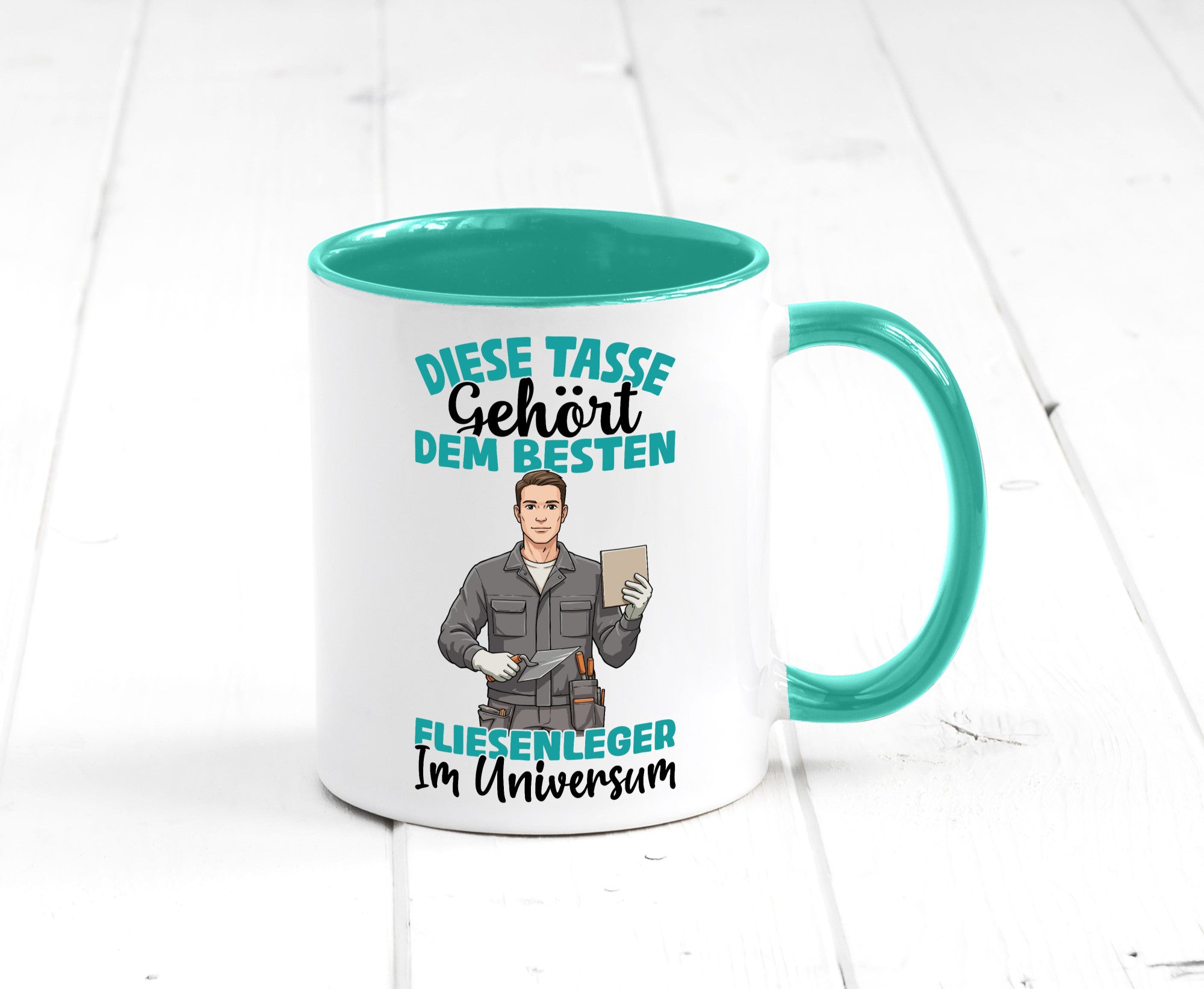 Im Universum: Fliesenleger | Fliesenlegen Bau Geschenk Humor Geschenkidee
