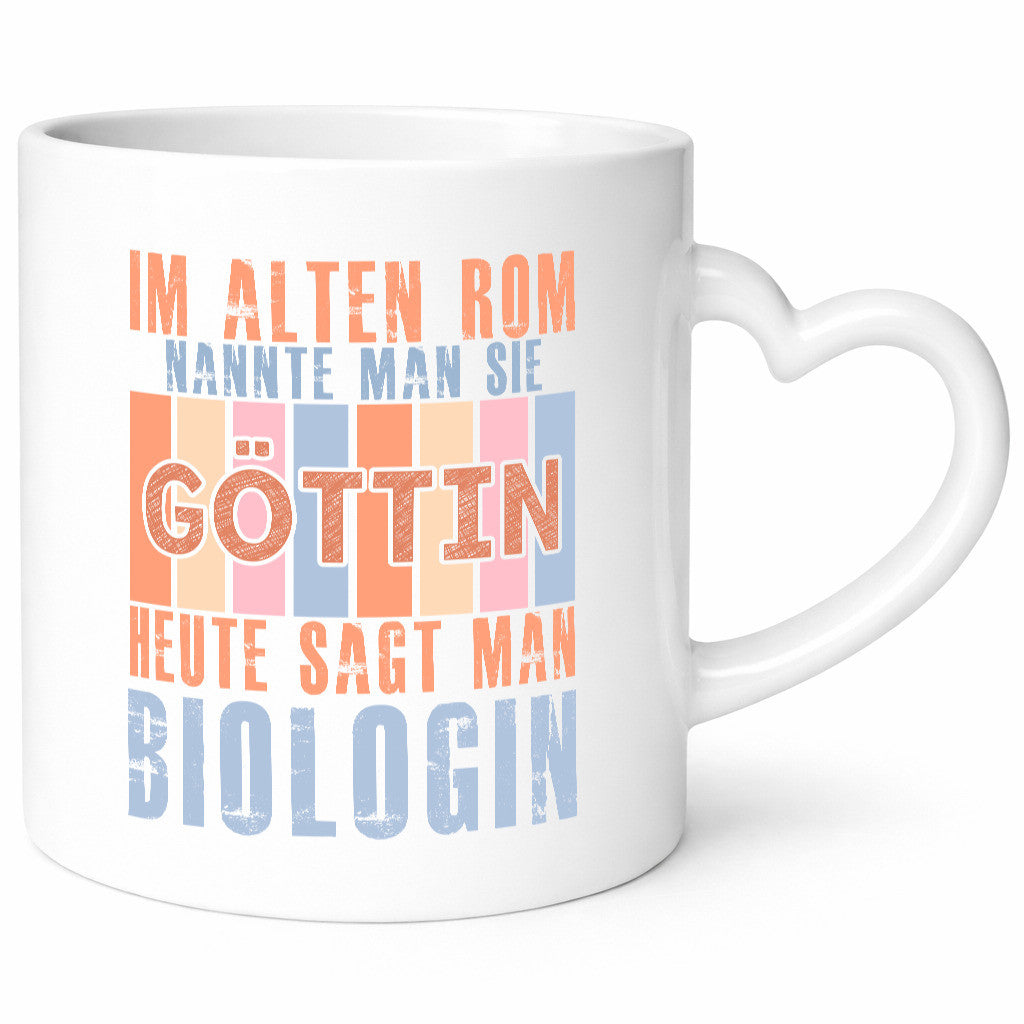 Heute sagt man: Biologin | Biologie Naturforscherin Humor Geschenkidee Tasse