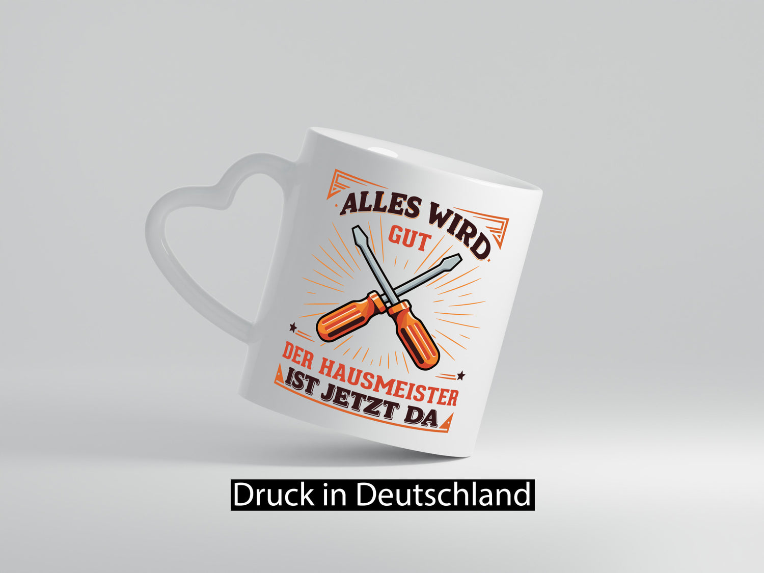 Hausmeister ist da | Facility Manager v2 Geschenk Humor Geschenkidee lustiger