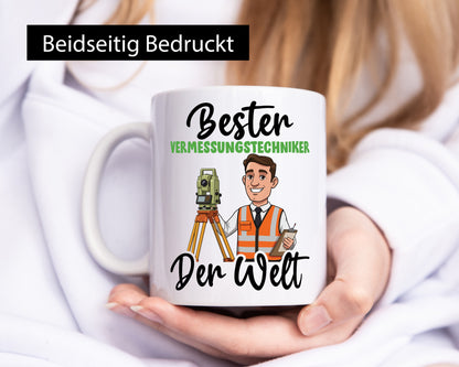 Bester Vermessungstechniker | Techniker v2 Geschenkidee Humor Tasse