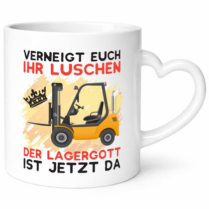 Lagergott Tasse | Lagerarbeiter Humor Lagerist Spruch Arbeit Kollegen Büro