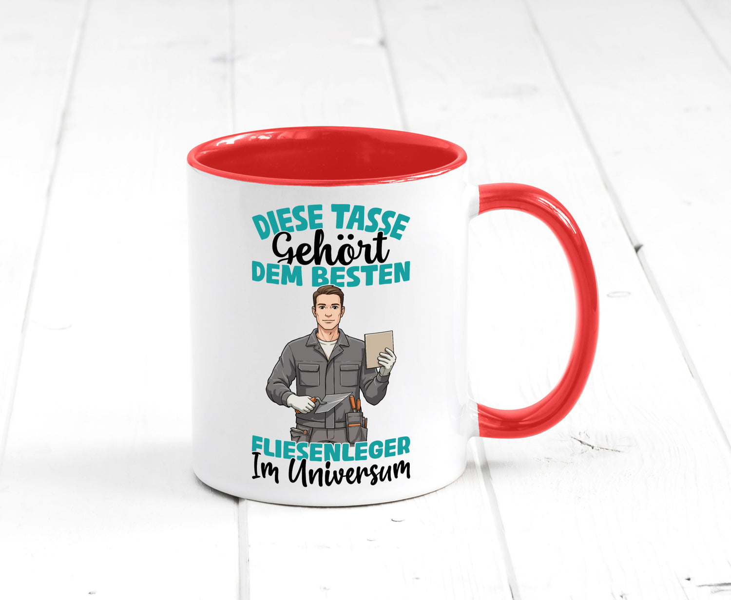 Im Universum: Fliesenleger | Fliesenlegen Bau Geschenk Humor Geschenkidee