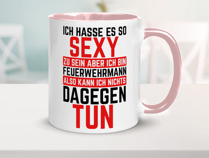 Sexy Feuerwehrmann | Helden Flammen Brandeinsatz lustig Humor Geschenkidee