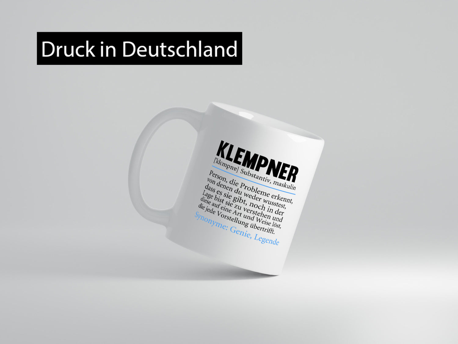 Klempner | Spruch lustig Beruf klempnern Becher Geschenkidee Arbeit Kollegen