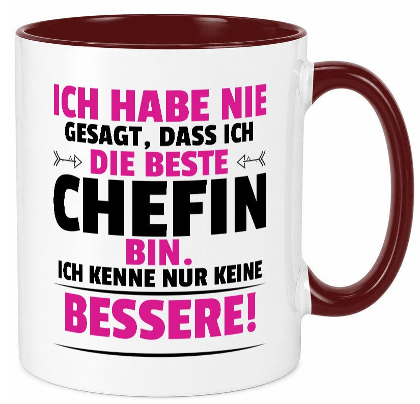 Die Beste Chefin | Führungskraft Vorgesetzte Geschenkidee Arbeit Kollegen Büro Tasse