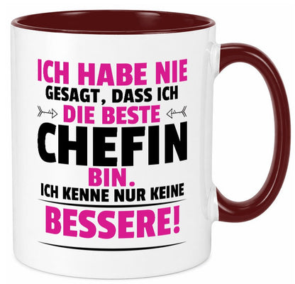 Die Beste Chefin | Führungskraft Vorgesetzte Geschenkidee Arbeit Kollegen Büro Tasse
