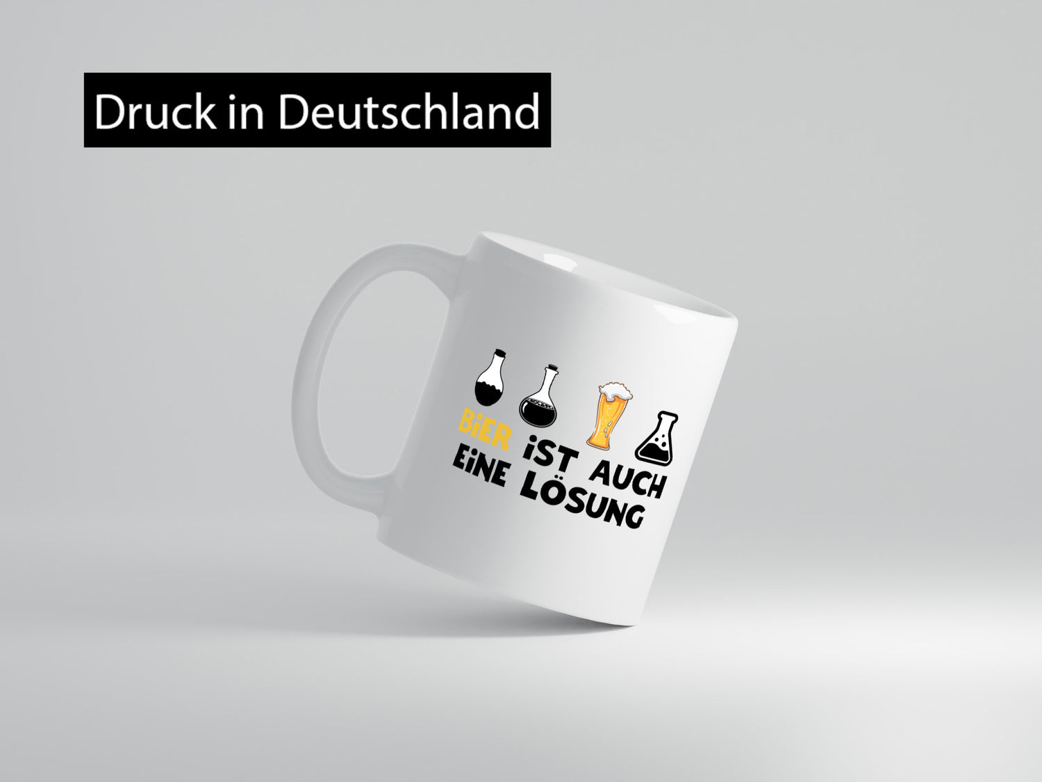 Bier ist auch eine Lösung | Bierliebhaber Biertrinker Geschenk Humor