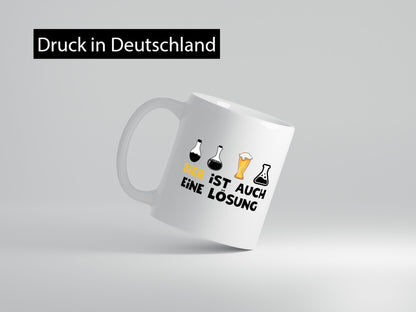 Bier ist auch eine Lösung | Bierliebhaber Biertrinker Geschenk Humor