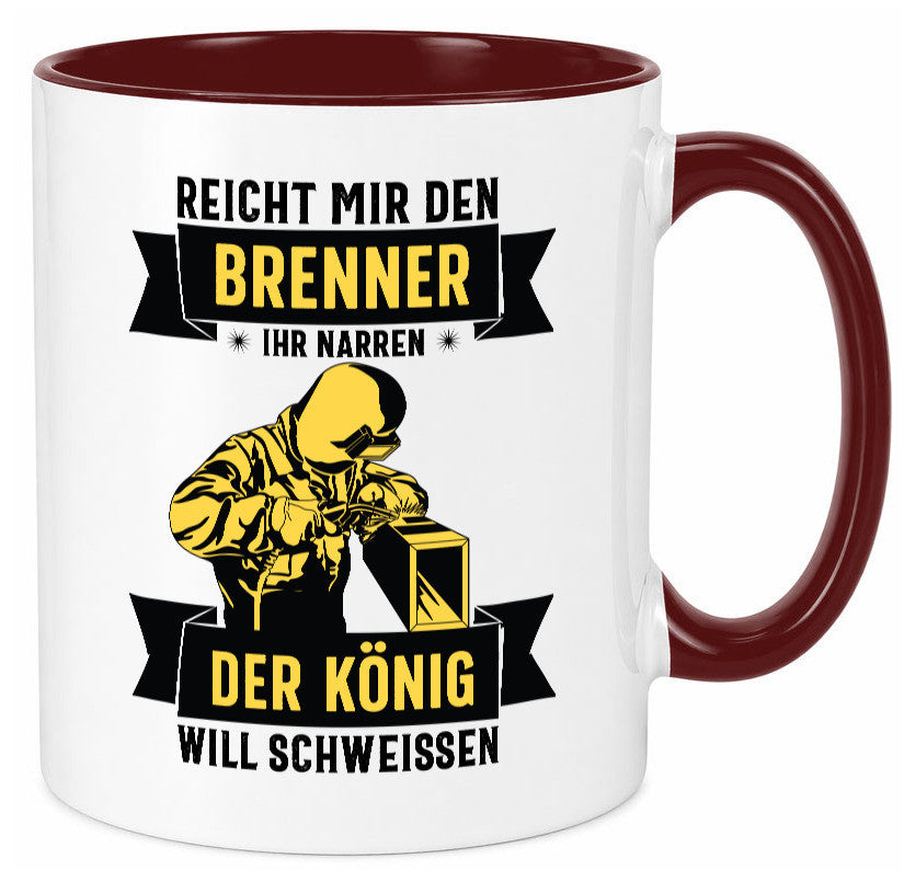 König will schweissen | Schweisser Sterne lustiger Spruch Geschenk Humor