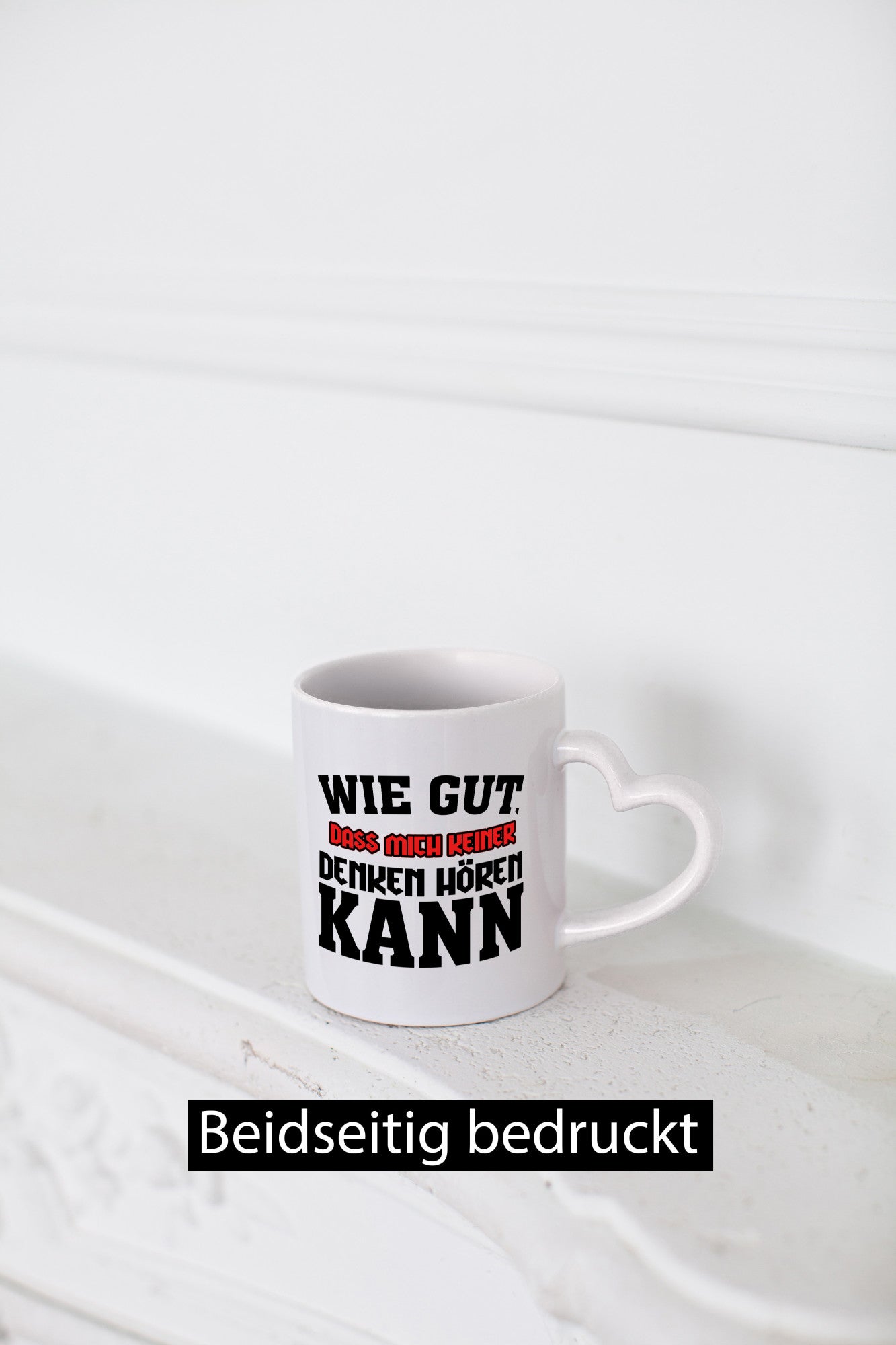 Denken hören lustiger Spruch Geschenk Humor Geschenkidee Tasse