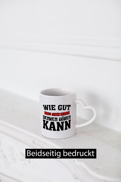 Denken hören lustiger Spruch Geschenk Humor Geschenkidee Tasse