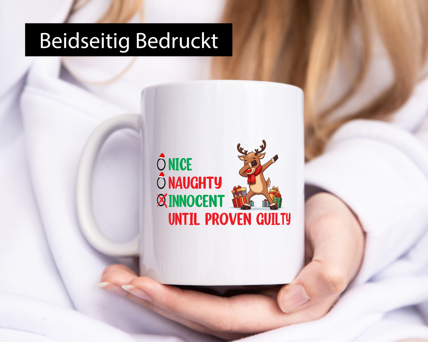 Weihnachtszeit | Daping Elch v2 Geschenkidee Humor Tasse