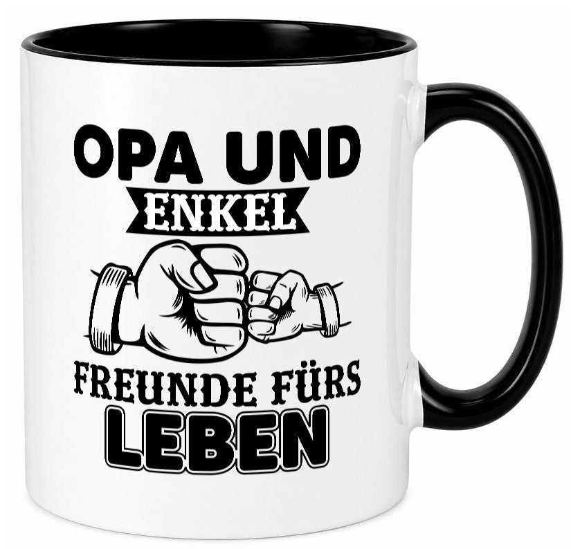 Opa und Enkel Freunde fürs Leben | Großvater Geschenkidee Familie Humor Tasse