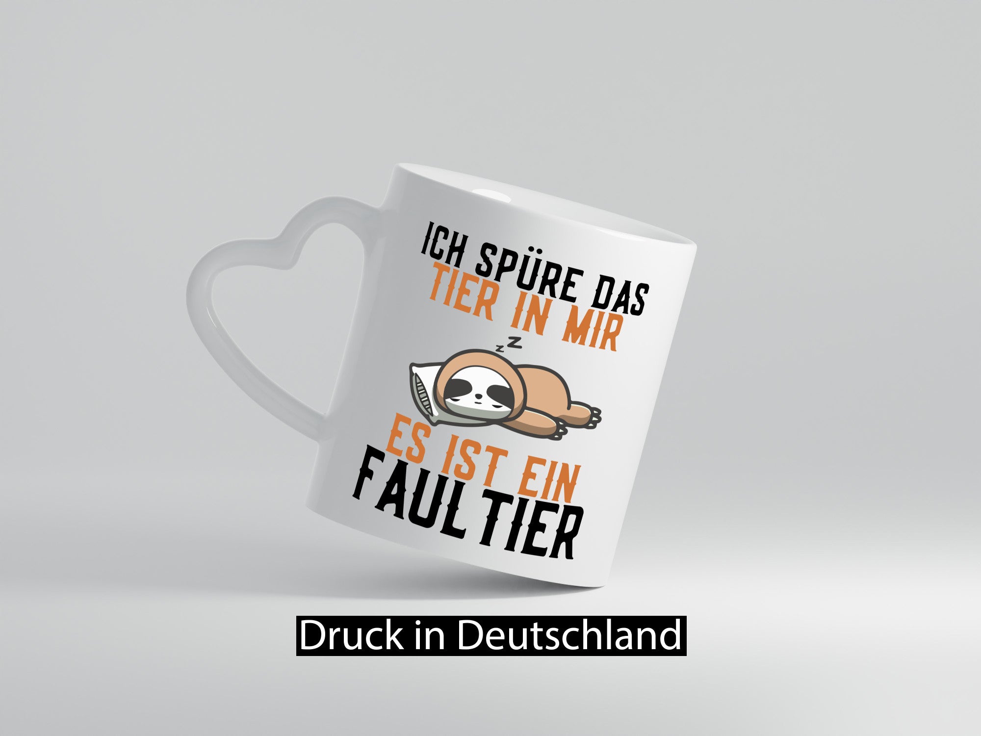 Das Tier in mir | müdes Faultier Faulpelz Schlafmütze Geschenk Tierliebhaber