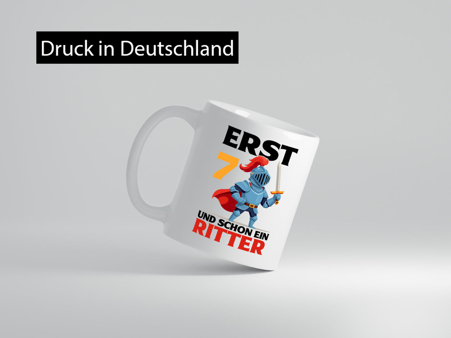 7. Geburtstag | 7 Jahre und schon ein Ritter lustiger Spruch Geschenk