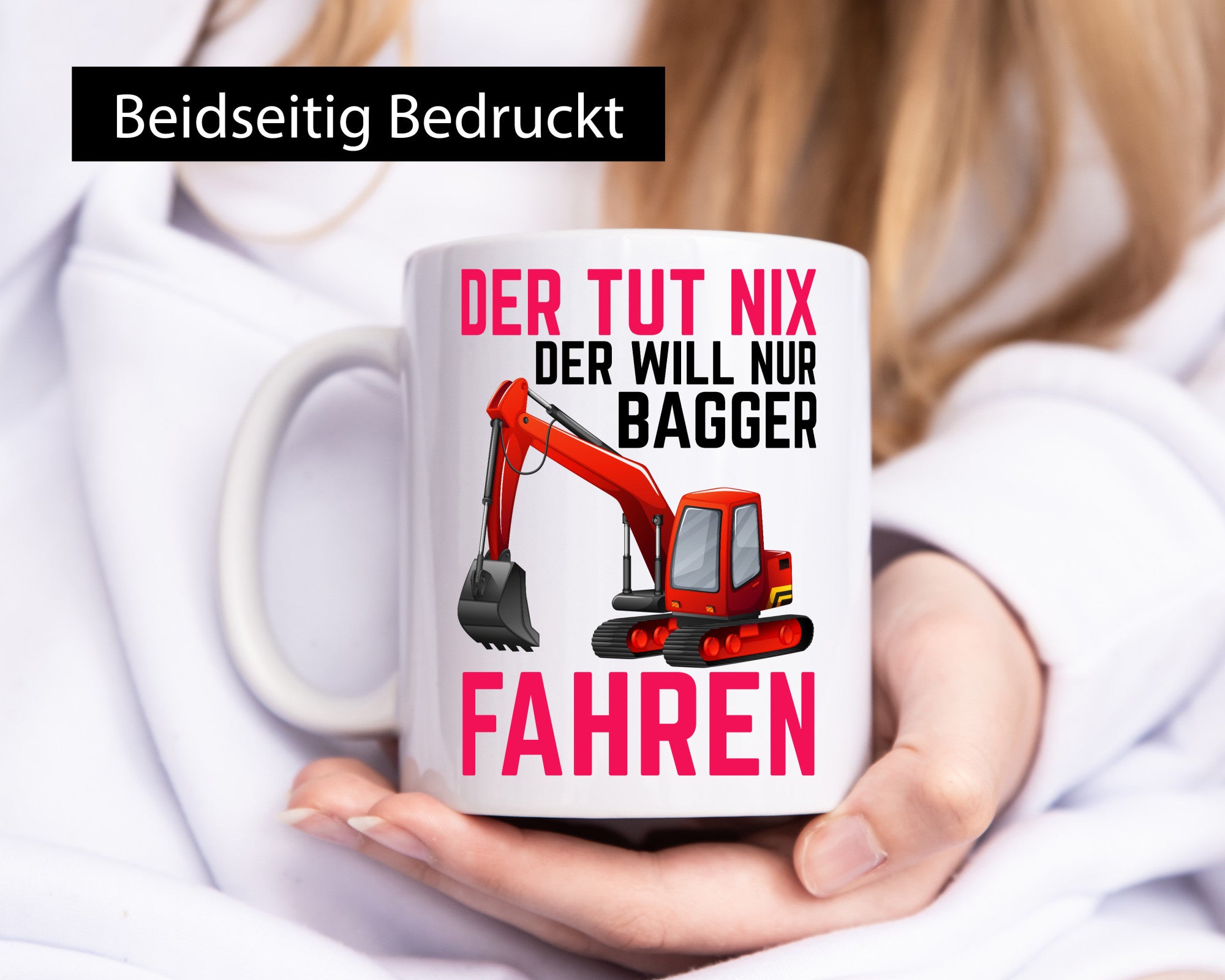 Der tut nix | Bagger fahren Bauarbeiter Baustelle Humor Arbeit Kollegen Büro