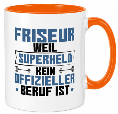 Superheld Friseur | Frisör Geschenkidee Humor Tasse