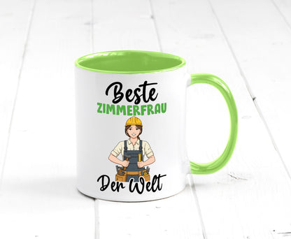 Beste Zimmerfrau| Holzbau | Handwerkerin v2 Geschenk Humor Geschenkidee