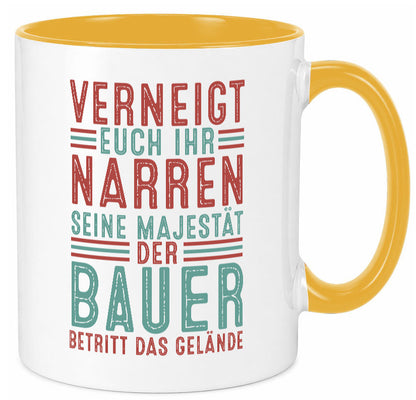 Verneigt euch: Bauer | Bauernhof Landwirtschaft v2 lustig Humor Geschenkidee