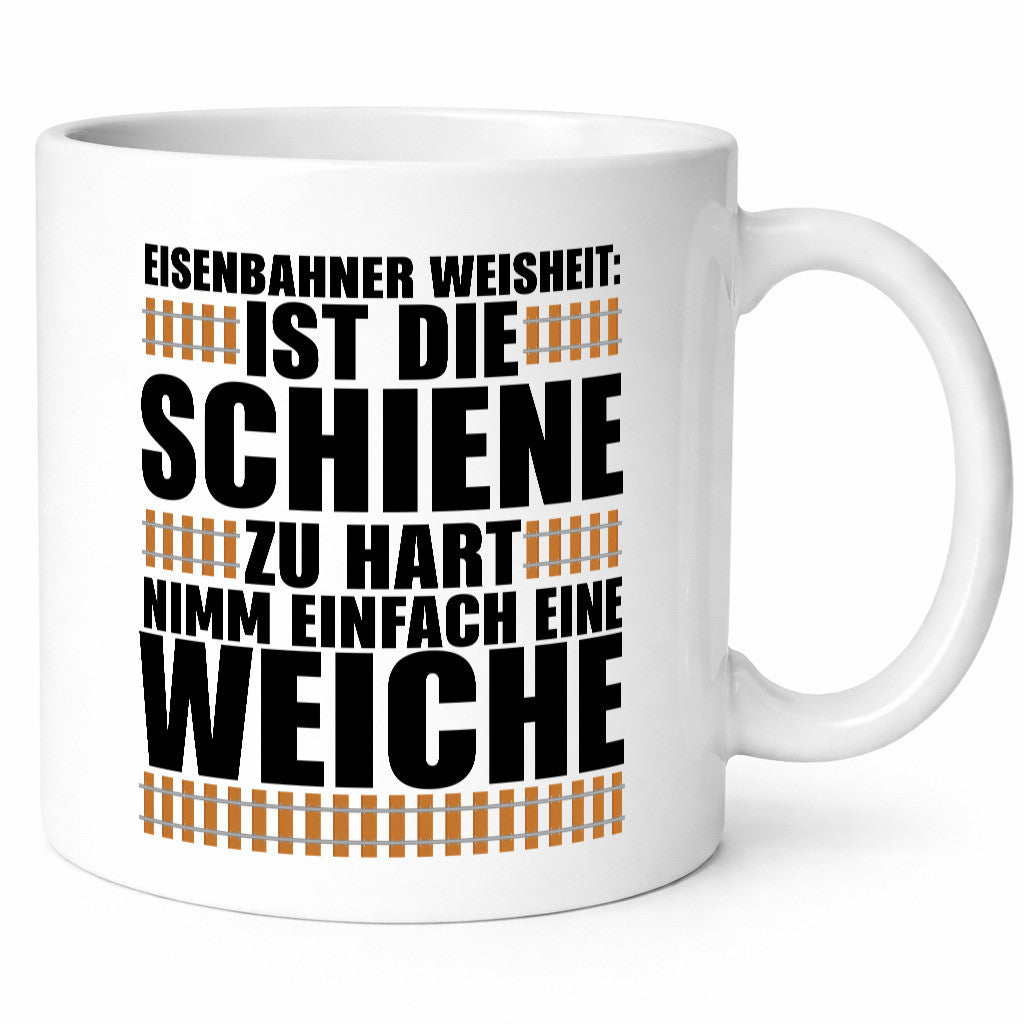Eisenbahn-Weisheit Geschenkidee Humor Tasse