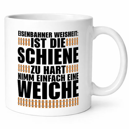 Eisenbahn Weisheit Geschenkidee Humor Tasse