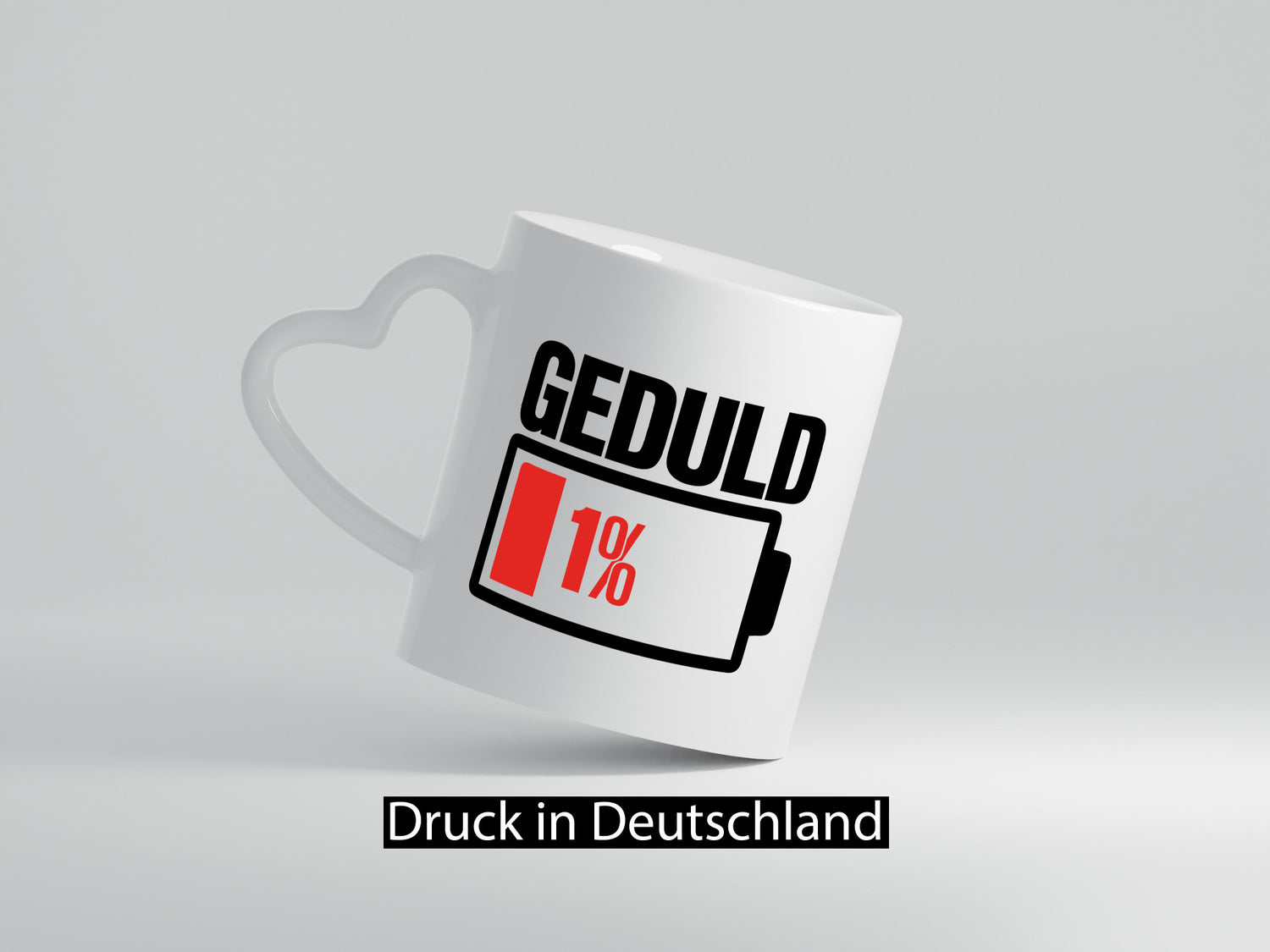 Geduld 1% | Geduldsfaden leere Batterie keine Nerven lustig Humor Geschenkidee