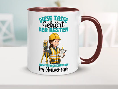 Im Universum: Vermessungstechnikerin | Techniker lustiger Spruch Geschenk Humor