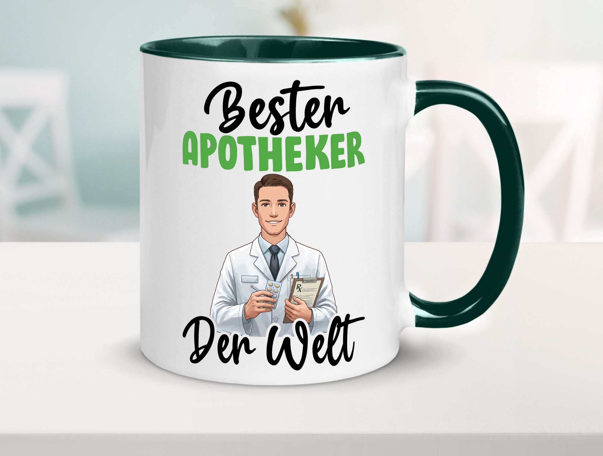 Bester Apotheker | Apotheke Pharmazie v2 Humor Geschenkidee Tasse