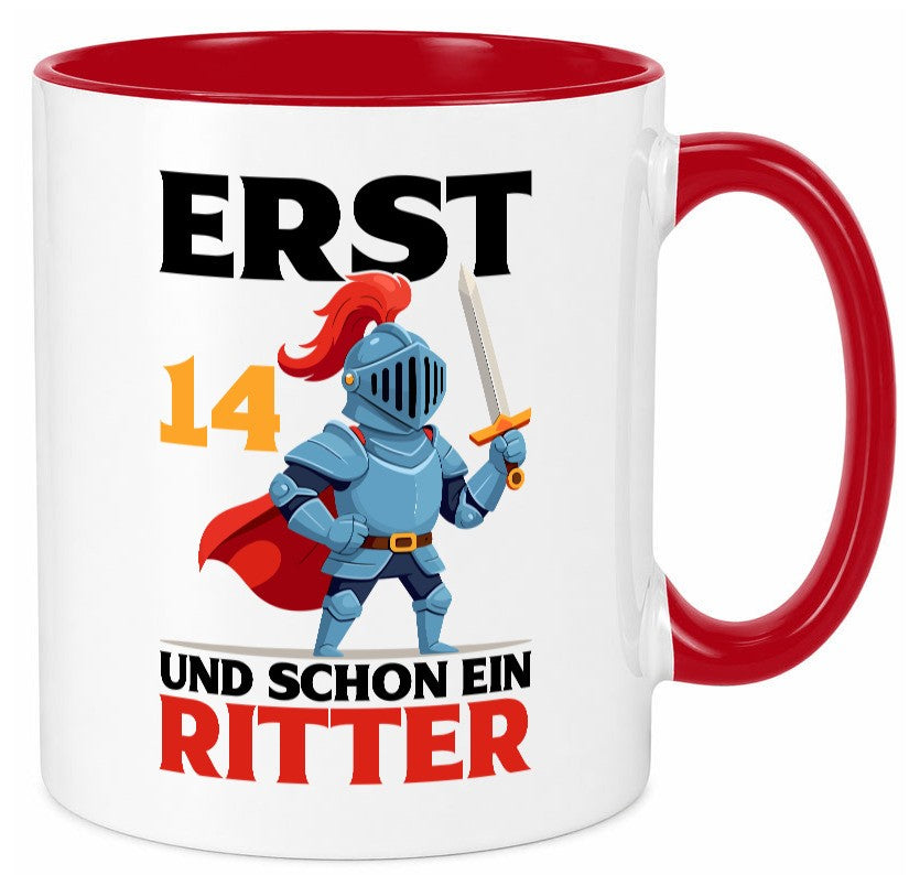 14. Geburtstag | 14 Jahre und schon ein Ritter Humor Geschenkidee Tasse