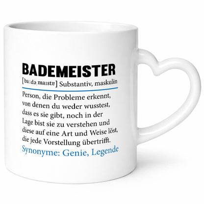 Bademeister | Rettungsschwimmer Schwimmmeister Humor Geschenkidee Tasse