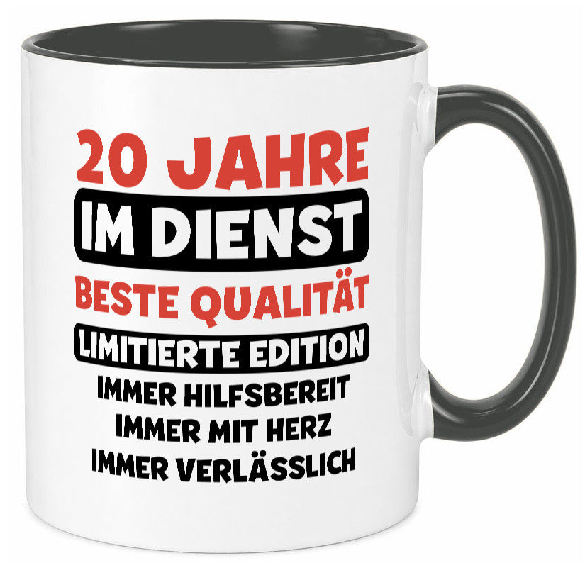 20 Jahre im Dienst | Jubiläum Arbeit v3 Geschenk Kollegen Büro lustiger Spruch