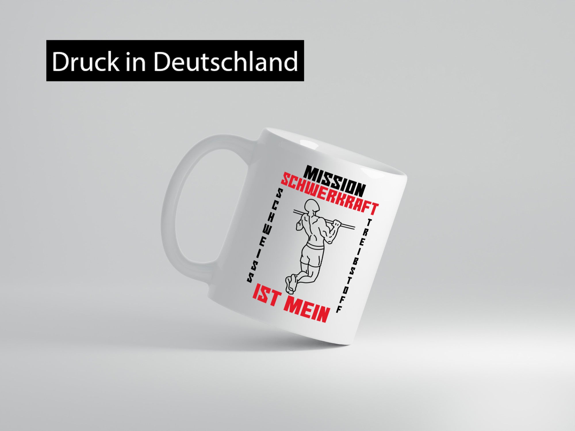 Mission Schwerkraft | Klimmzug Schweiß Bodybuilder Geschenk Humor Geschenkidee