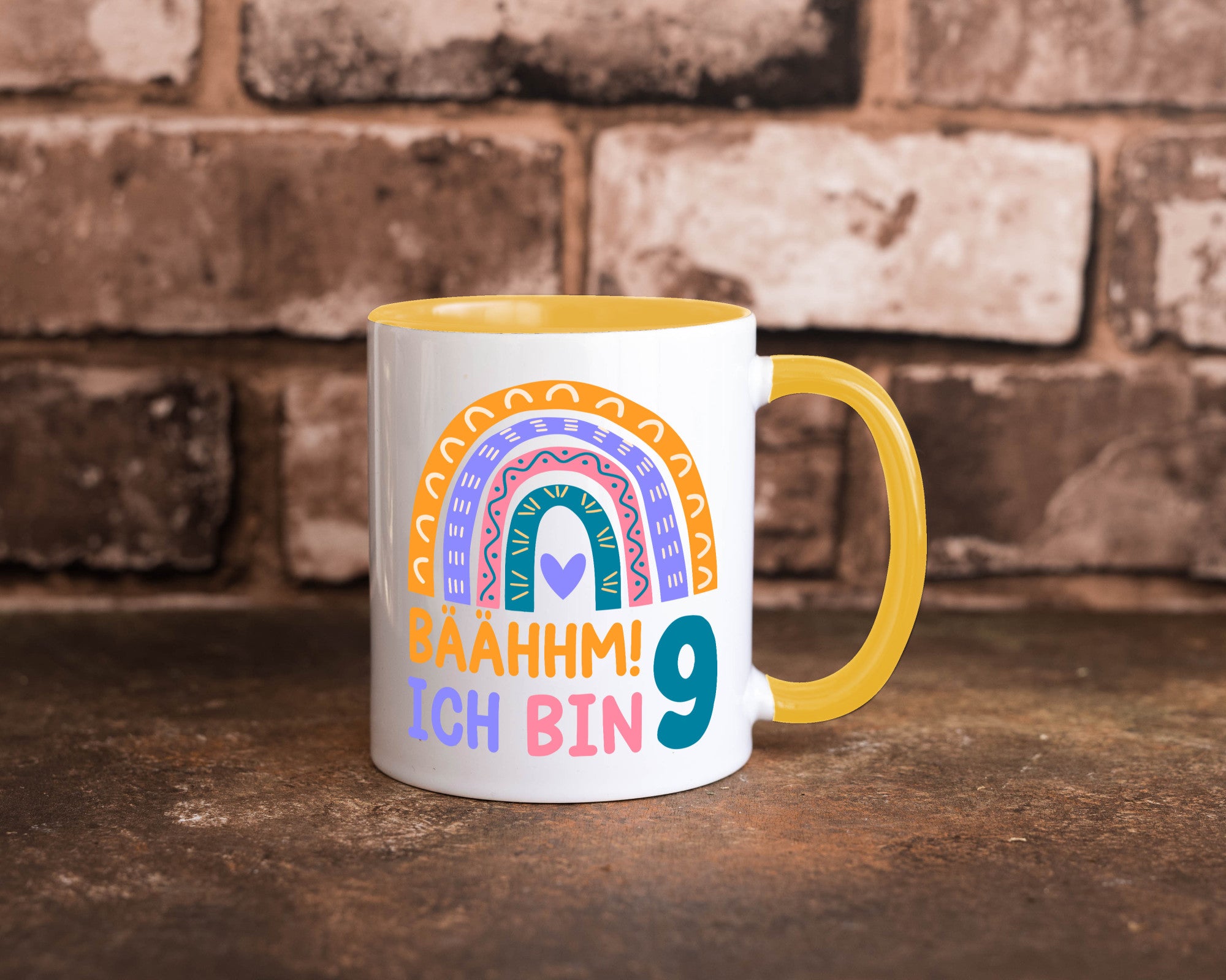 9. Geburtstag | 9 Jahre Regenbogen Bääm Mädchen Geschenk Geschenkidee lustiger