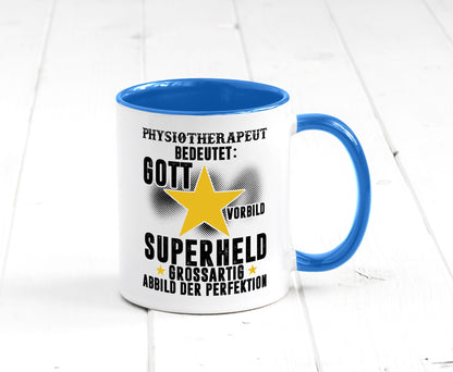 Bedeutung von Physiotherapeut lustiger Spruch Geschenk Humor Geschenkidee Tasse