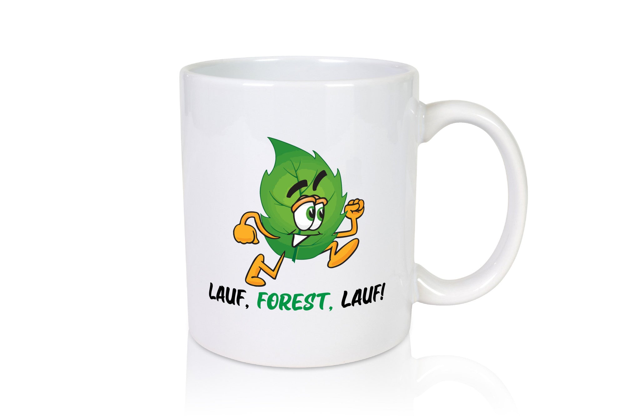 Lauf Forest | rennendes Blat Geschenk Humor Geschenkidee lustiger Spruch Tasse